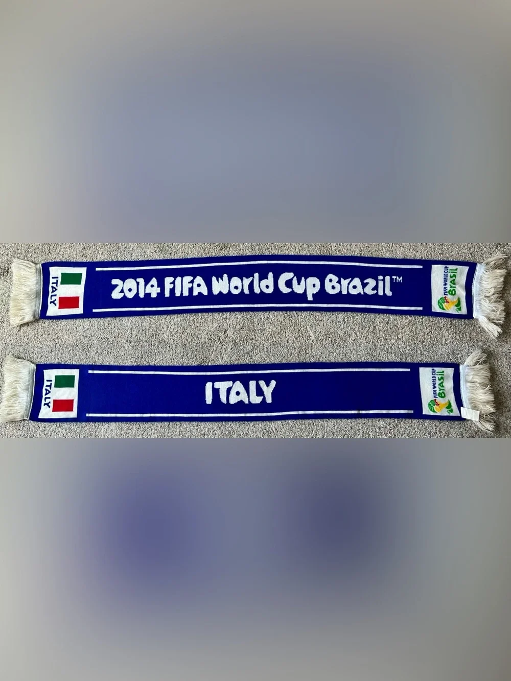 Italy Italia 2014 FIFA World Cup Brazil Soccer Scarf